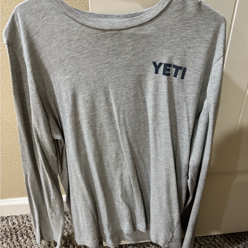 YETI Heather Gray Long Sleeve Tee